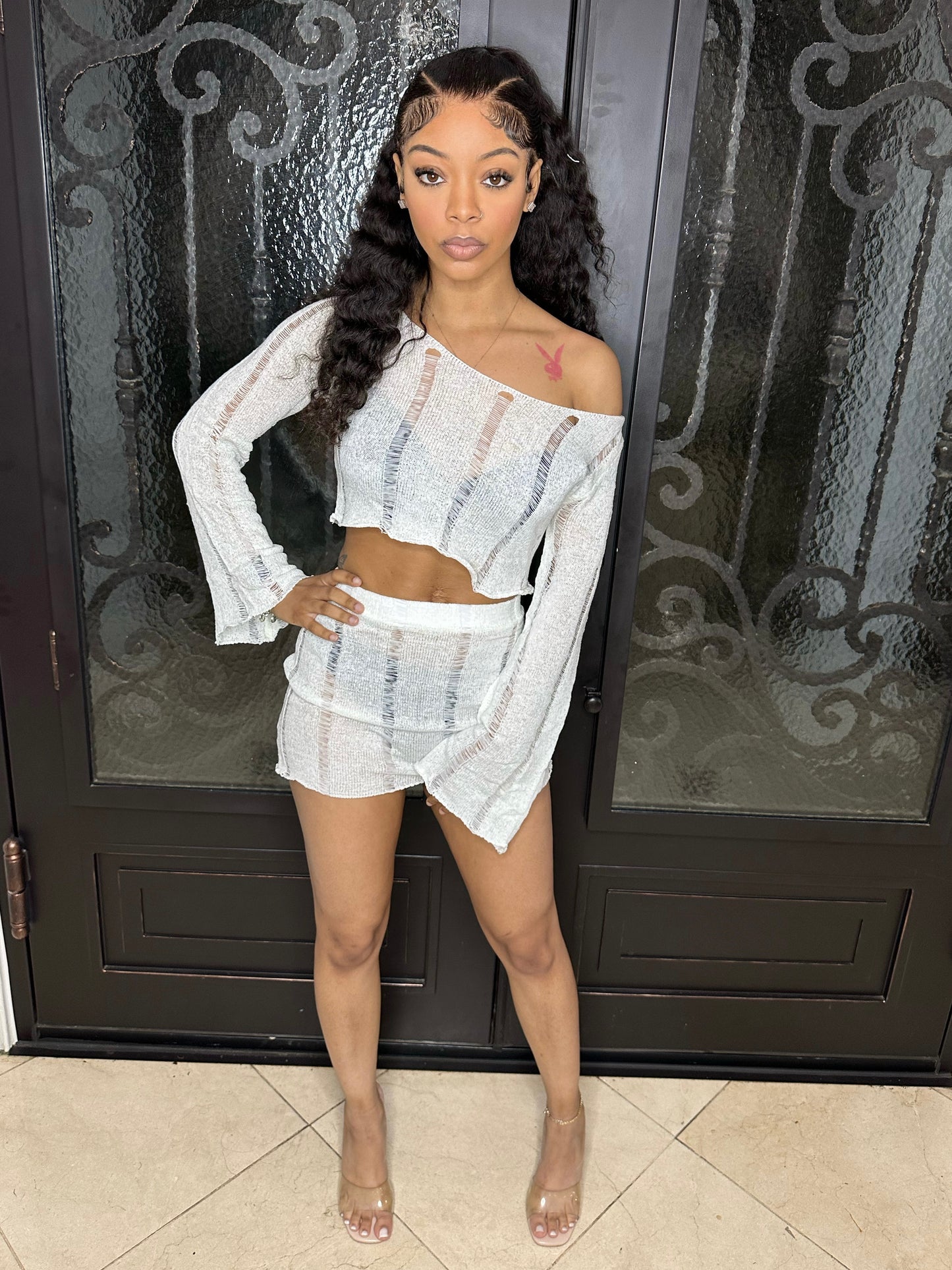 Knitted White Hawaiian