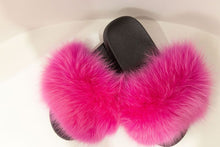 Load image into Gallery viewer, Pink Panther Fur Slides
