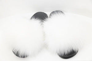 Snow Bunny Fur Slides