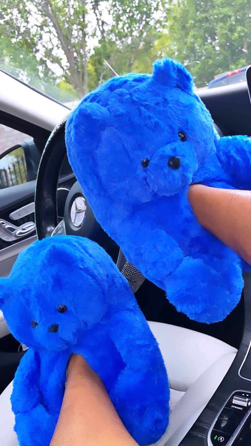 Bear Hug Slippers - Royal Blue