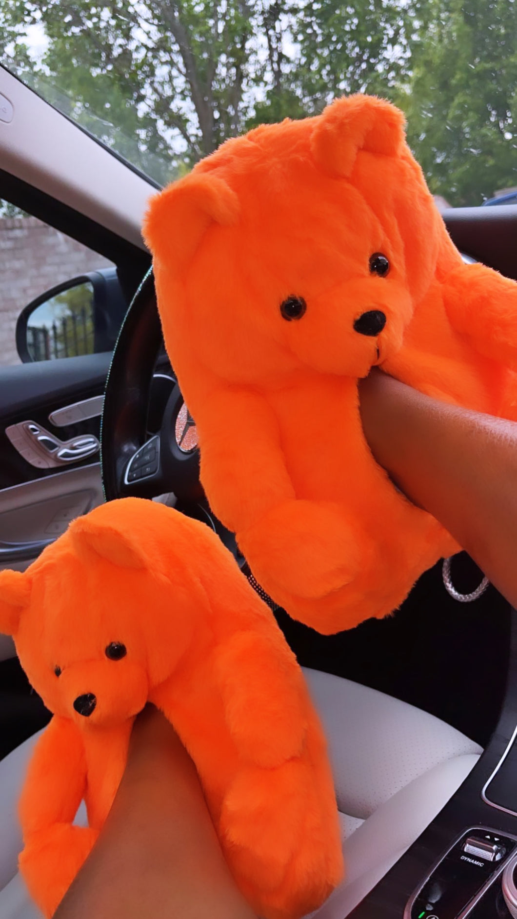 Bear Hug Slippers- Orange